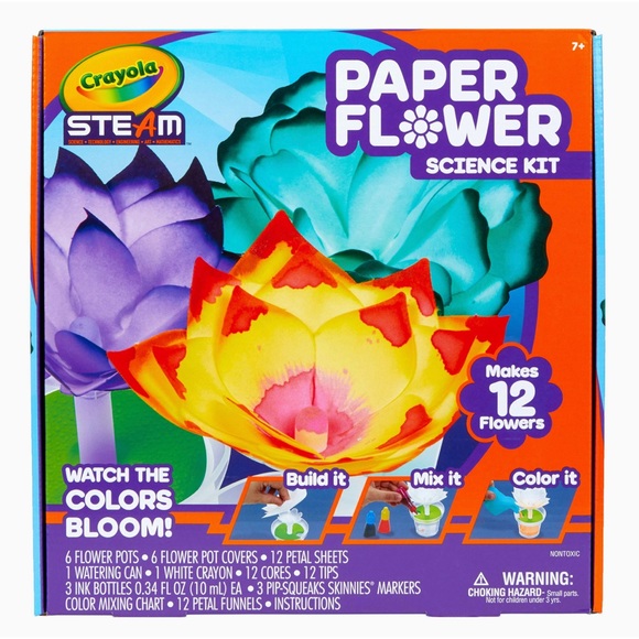 NEW Crayola Paper Flower Science Kit - Picture 1 of 6